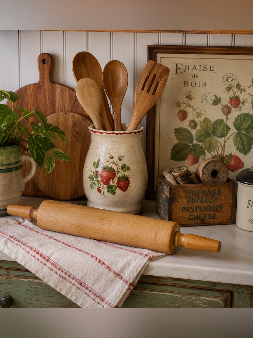 Vintage Baribocraft Wooden Rolling Pin – Made in Canada
